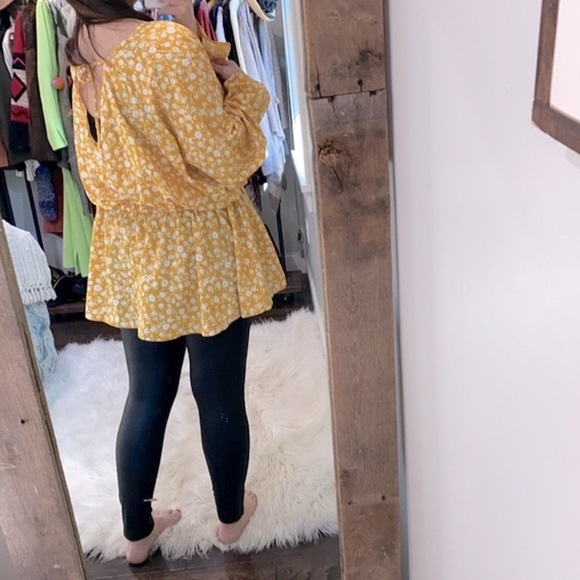 Asos yellow floral top size 22 - Picture 5 of 8